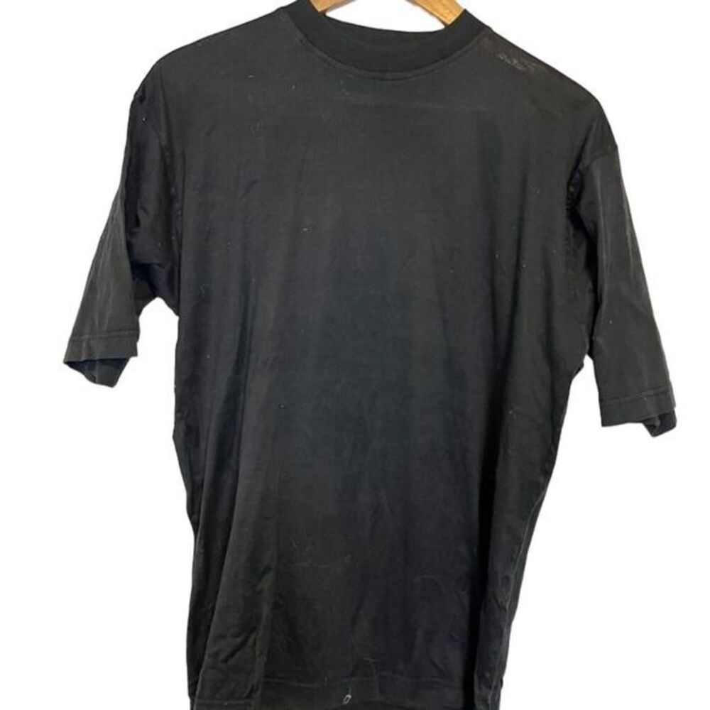 Giorgio Danieli Men's Black T-Shirt Classic Fit Short Sleeve  Italy large